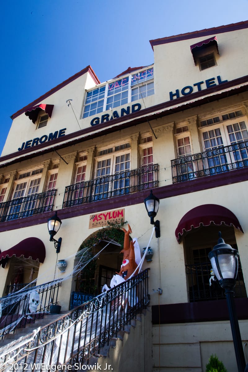 The imposing Jermoe Grand Hotel - rumored to be haunted