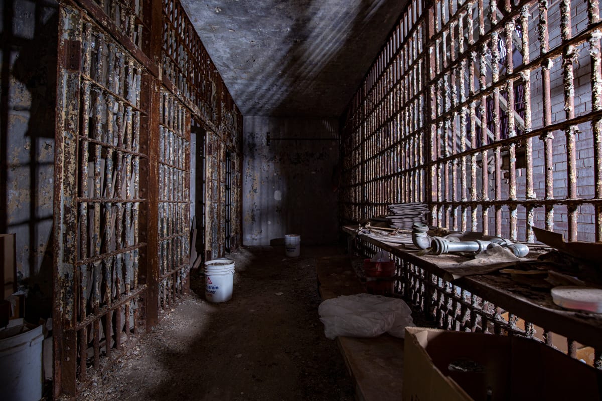 Old Lake County Jail is said to be haunted by the infamous John Dillinger himself after an escape